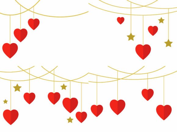 Valentines Day Heart Star Decoration